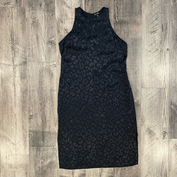Express Black Leopard Dress size L - Picture 15 of 15